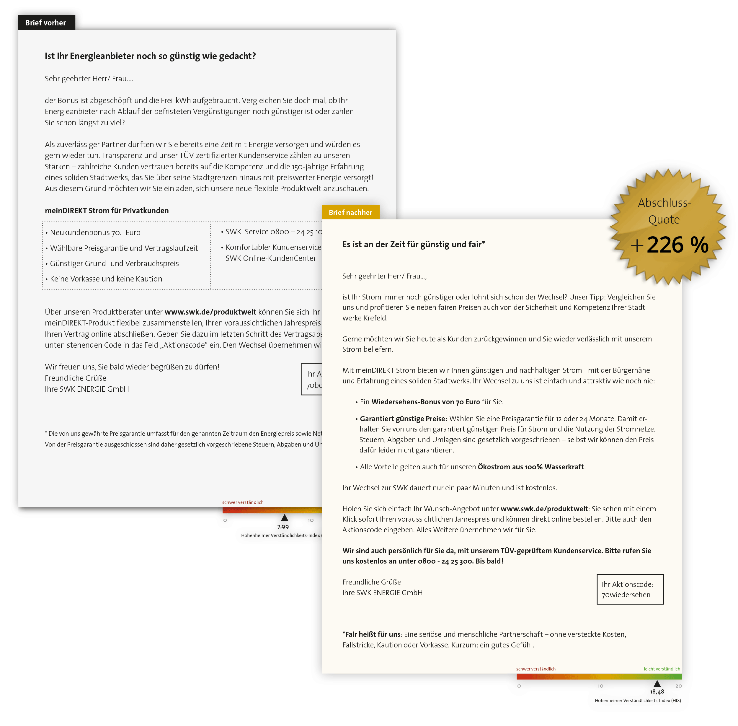 casestudy-swk-briefe Communication Lab SWK Energie Optimierung Briefe