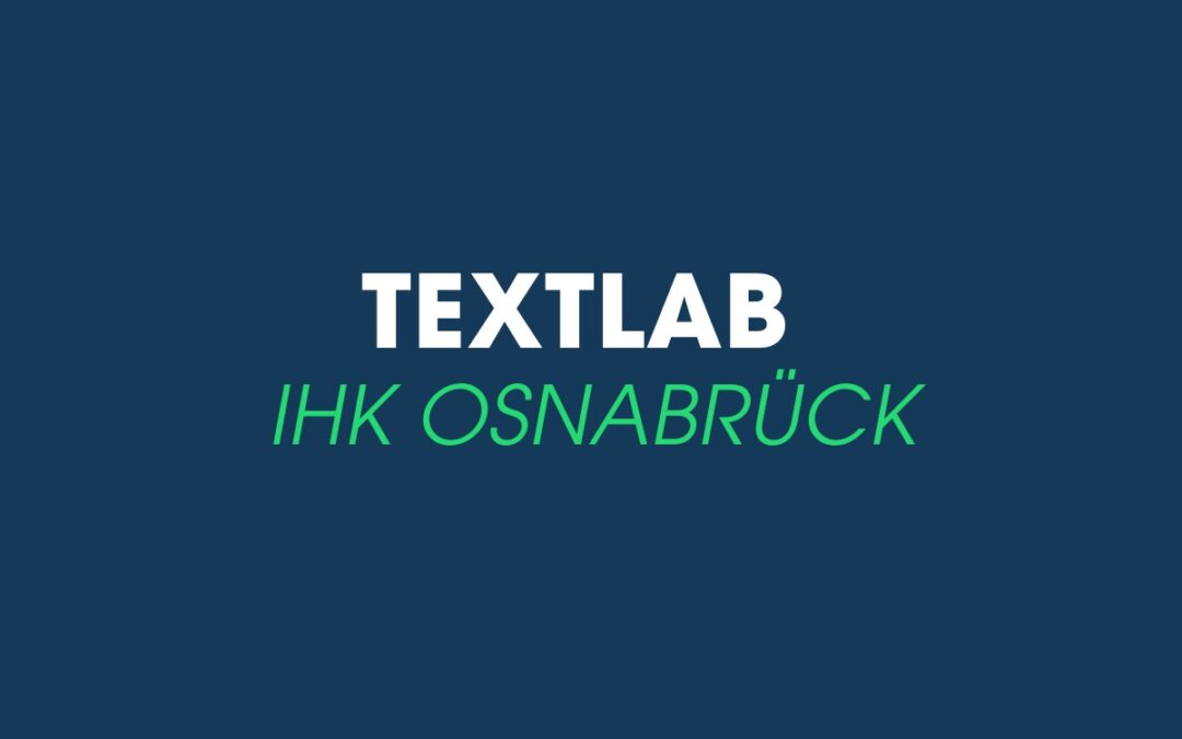 TextLab als Unterstützung für Autor*innen